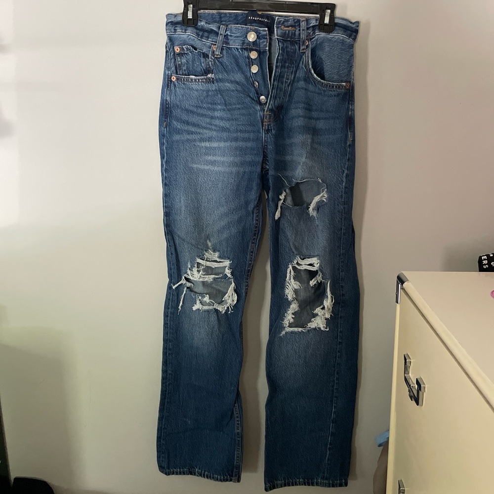 aeropostale ripped jeans size 4